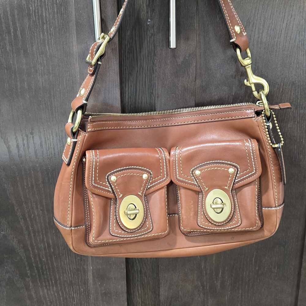 Brown Leather Shoulder Bag